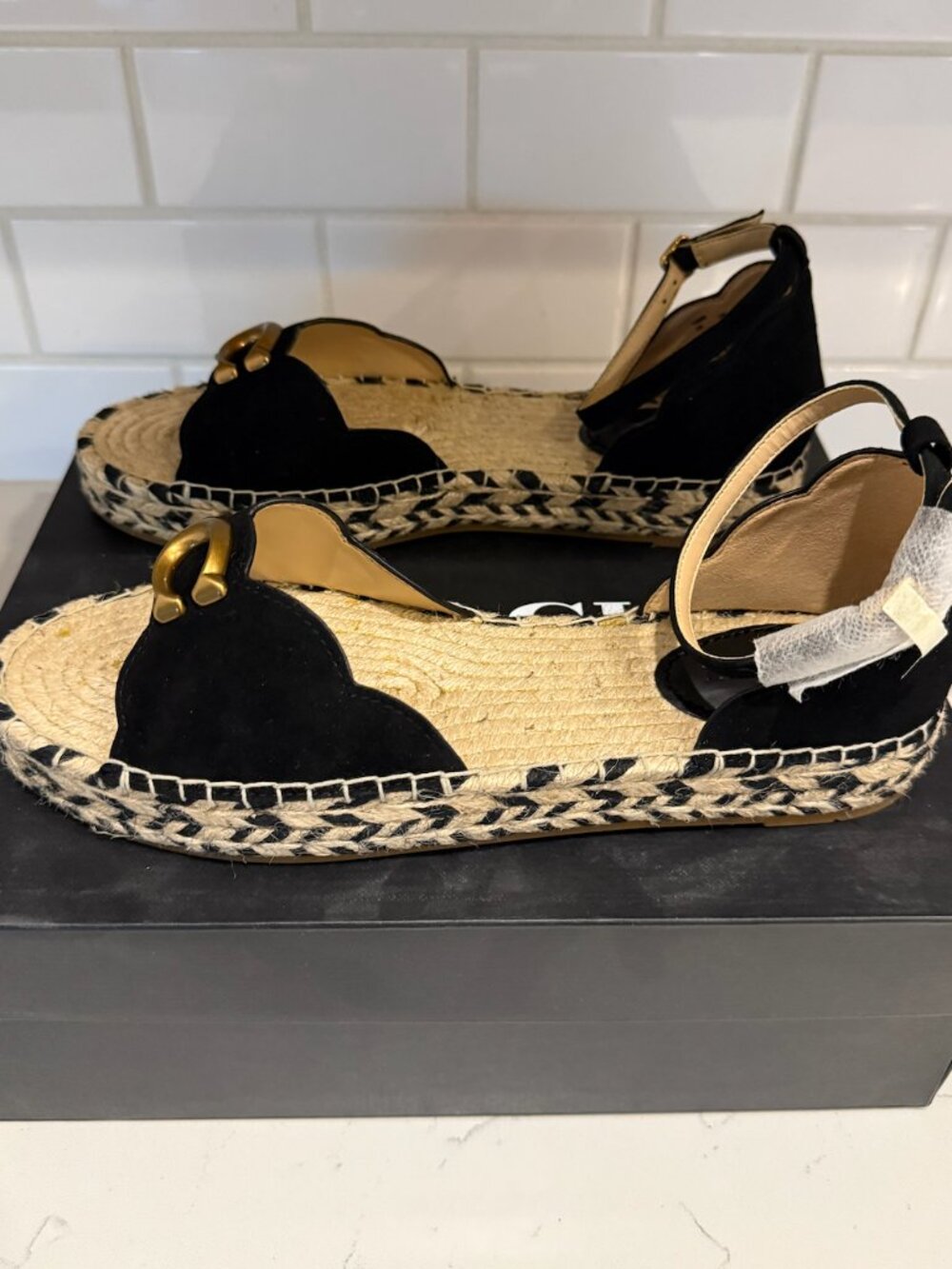 NIB Coach Dillon Suede Espadrilles Size 9.5B Never Worn - Picture 5 of 11